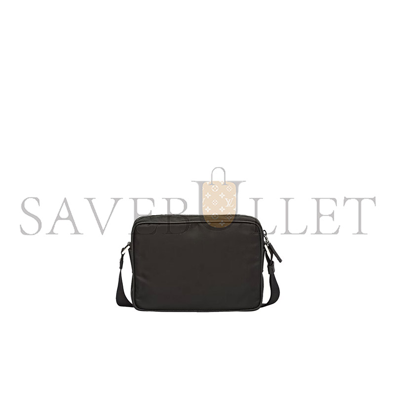 Pra*a re-nylon and saffiano leather shoulder bag 2vh048 (23*16*7cm)